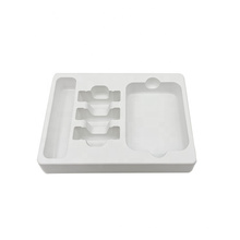 White vacuum forming molded blister plastic insert tray